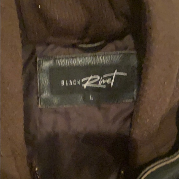 Men’s dark brown genuine leather jacket - Picture 2 of 2